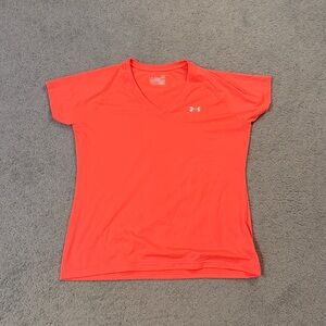 Under Armour Women's Bright Red V-Neck Tee